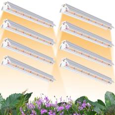 Niello 8-pack T5 växtlampa, 42 cm full spektrum LED-tillväxtlampa, inomhusväxtlampa, lämplig för växthus inomhus, trädgård