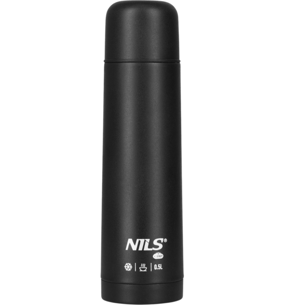 Northix Thermos 500ml Black – Insulated Travel Flask Kök & Mattillbehör Black - 500 ml