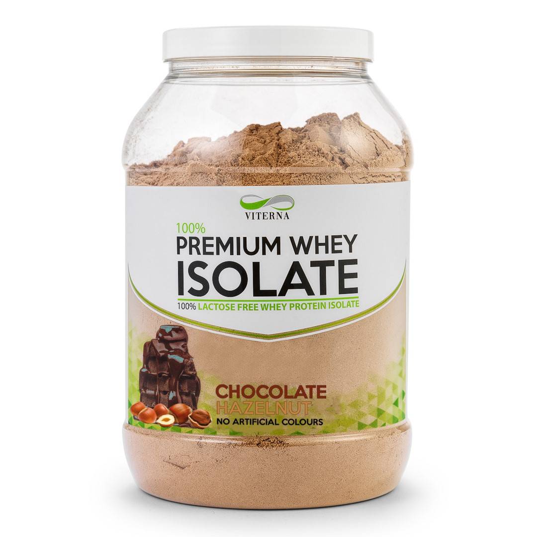 Viterna 100% Premium Whey Isolate Vassleproteinisolat 2kg, Chocolate Hazelnut