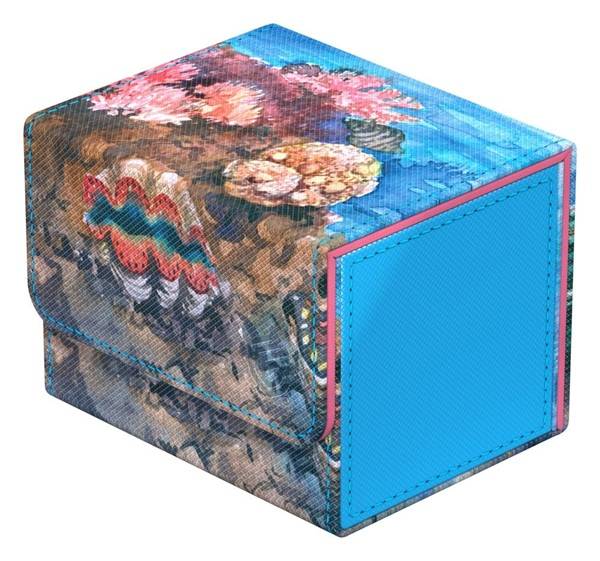 Ultimate Guard Sidewinder Deck Case (Deck Box) 100+ Standard Size XenoSkin: Coral Places - Seablue Hush