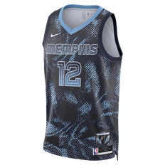 Ja Morant Memphis Grizzlies 2025/26 Select Series Nike Dri-FIT NBA Swingman-spillertrøje til mænd - blå