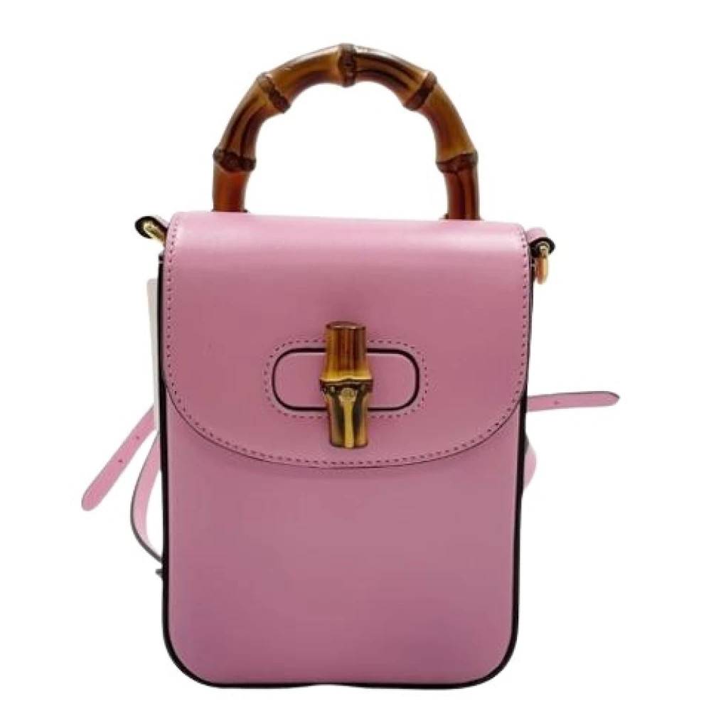 Gucci Vintage Pre-owned Vintage Mini Taske - Vintage - Dame - Lyserød - ONE SIZE - Uld
