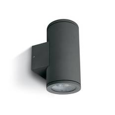 Vägglampa Antracitgrå GU10 IP54 för LED Dubbel