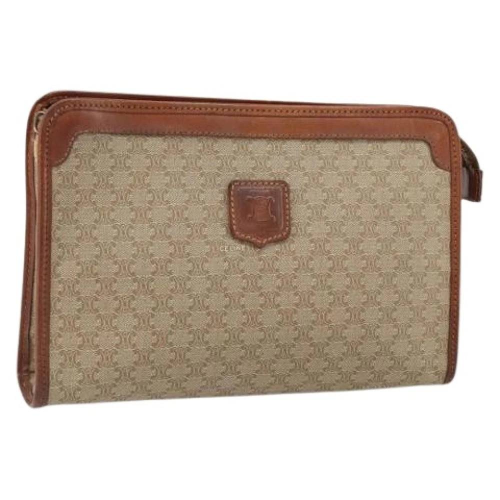 Celine Vintage Pre-owned Plastic Clutch - Vintage - Dame - Beige - ONE SIZE -