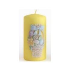 Affek Design Candle Baskets lille cylinder 7x10cm gul
