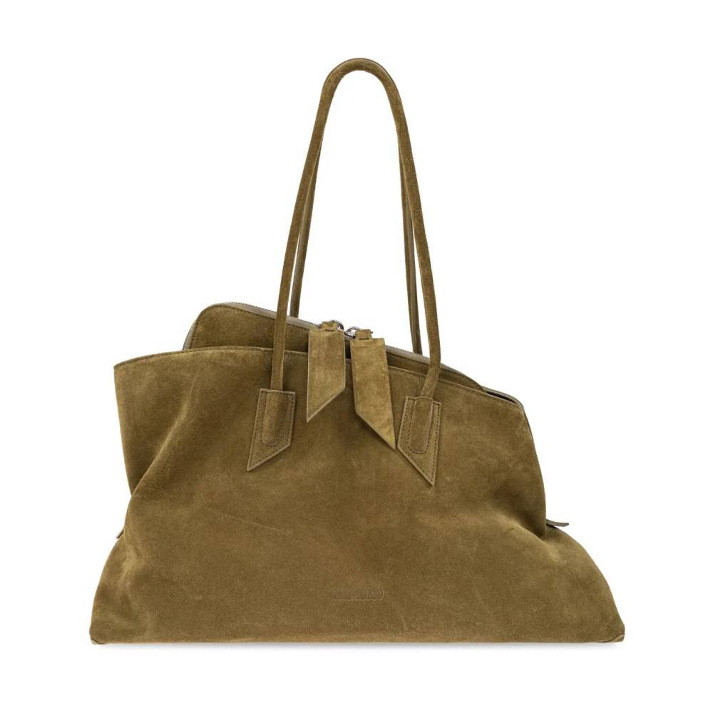 The Attico La Passeggiata Medium Top Handle - Tasker - Dame - Grøn - ONE SIZE - Uld