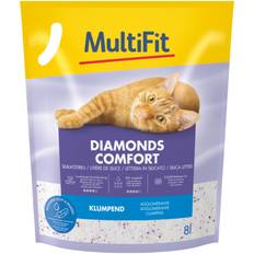 MULTIFIT Kattegrus Diamonds Comfort klumpende 8 l