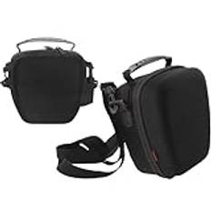 Navitech Svart robust hård EVA skyddande bärväska kompatibel med Sony DSC-W810 kamera