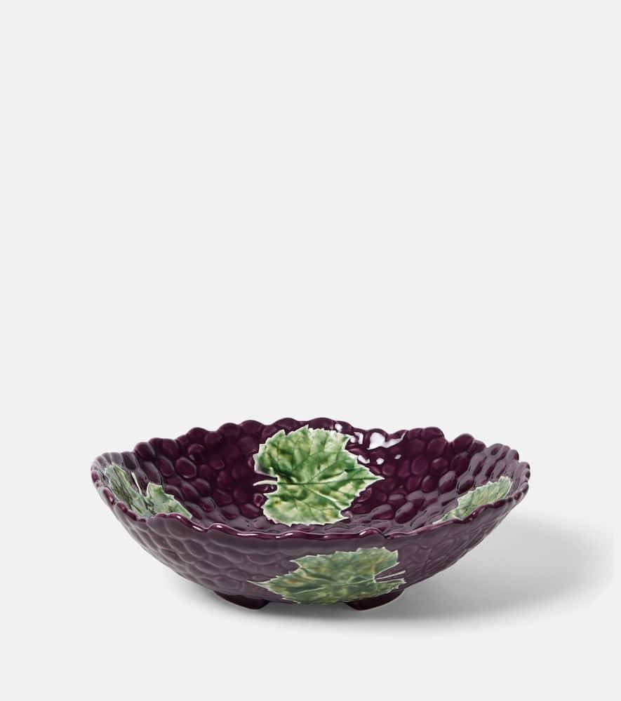 Bordallo Pinheiro Grapes earthenware salad bowl