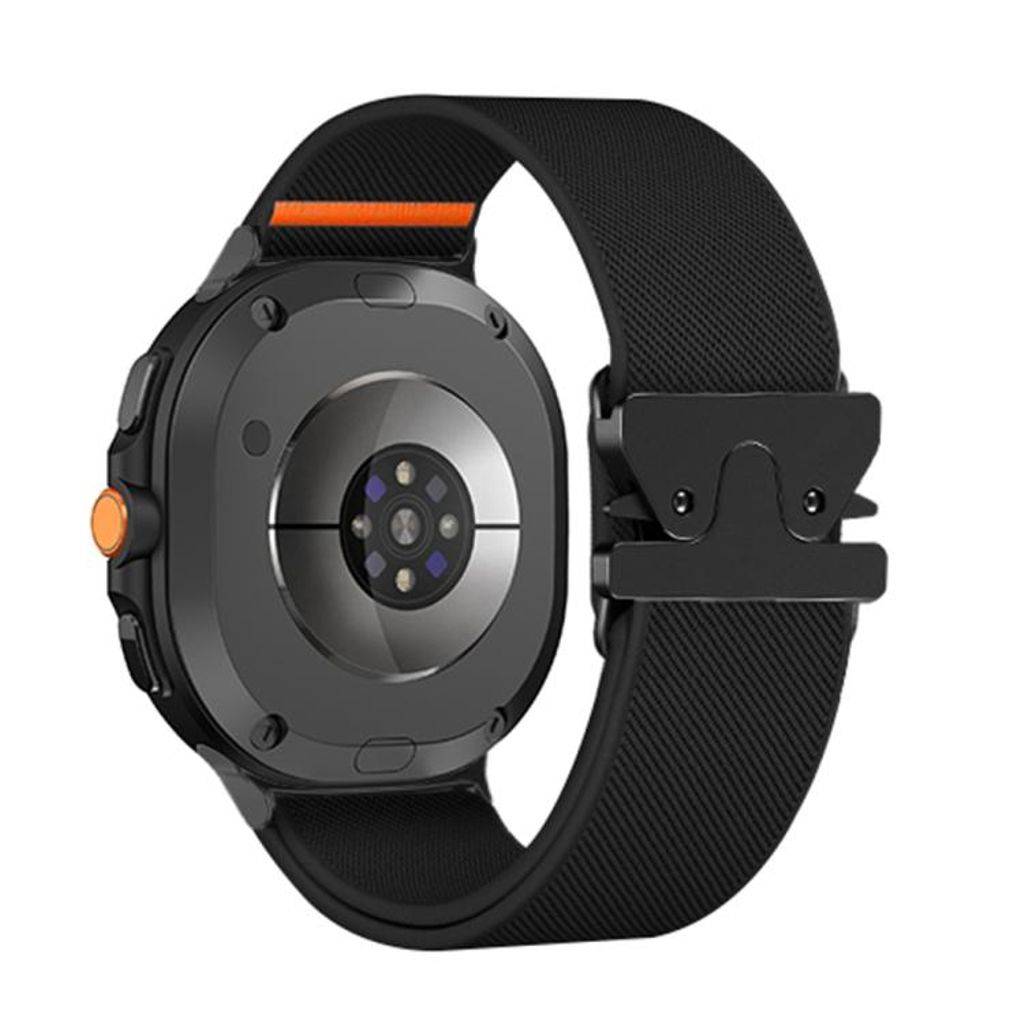 Samsung Galaxy Watch8/Watch8 Classic Nylon Urrem - Sort