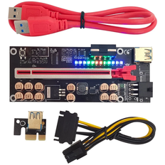 VER018 PRO PCI-E Riser Card USB 3.0 Cable 018 PLUS PCI Express 1X To 16X Extender PCIe Adapter for