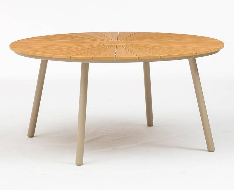 DaneLine Adam Havebord - Nonwood - Ø150 cm - Latte
