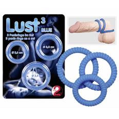 LUST 3 Penisringe i Blå