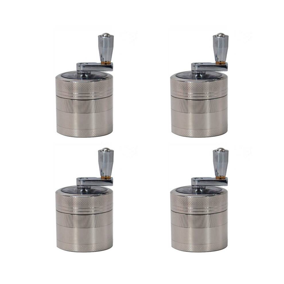 4X Nut and Hard Spice Grinder for Nutmeg Ginger Salt and Peppercorn Hand Tools, Crushers Kitchen Tools