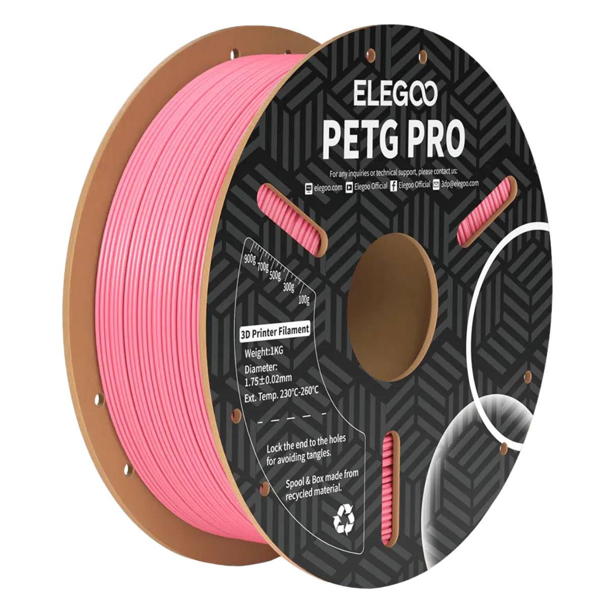 Elegoo PETG Pro filament 1 kg - Pink.