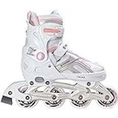 Raven Inline-skridskor inlines puls justerbar (vit/rosa, 40–43 (25,5–28 cm)