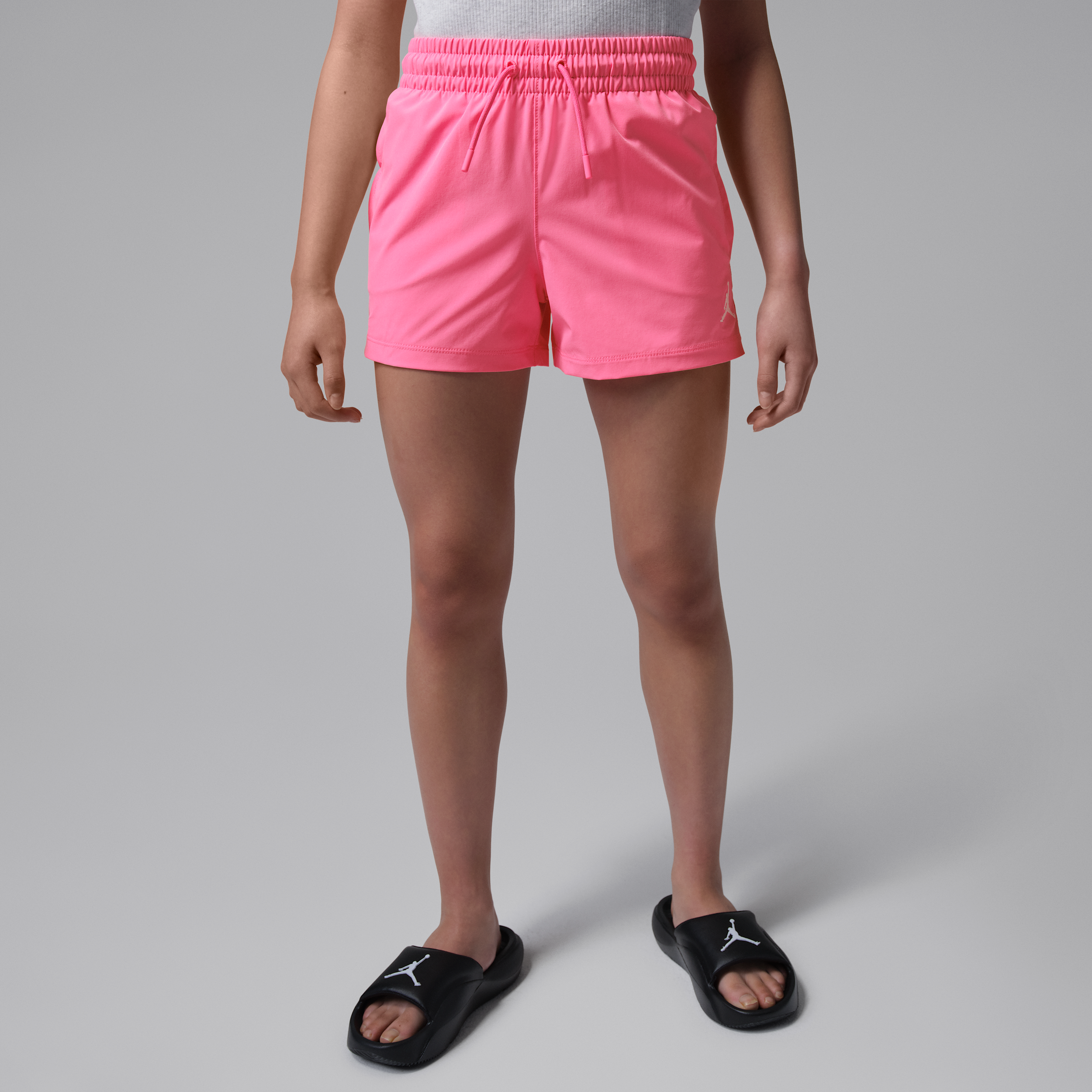 Vævede Jordan Essentials-shorts til større børn - Pink