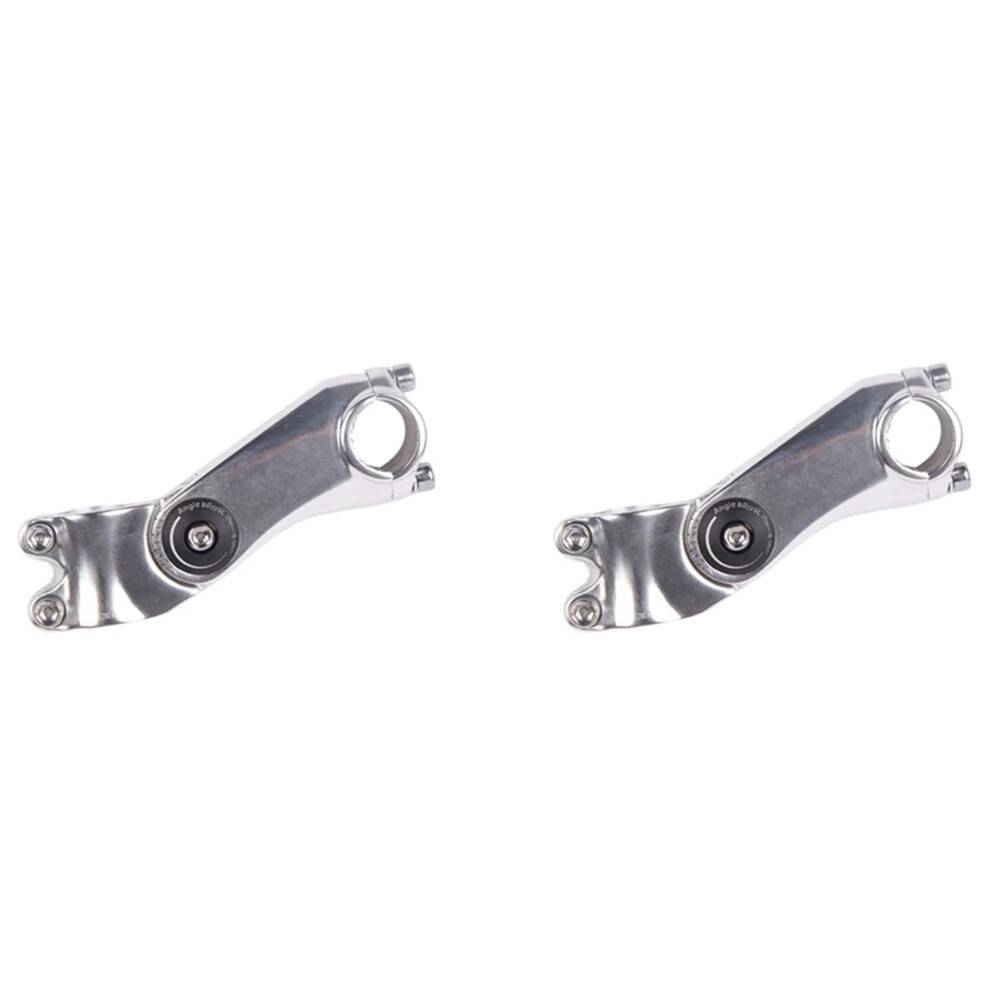 2X Bike Stem Adjustable Bicycle Handlebar Riser Extender 25.4mm for Road Bike Mountain Bike MTB BMX