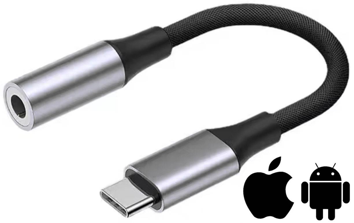 USB-C till 3.5mm adapter / aux för iPhone och Android
