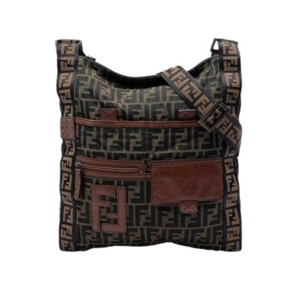 Fendi Vintage Pre-owned Skuldertaske - Vintage - Dame - Brun - ONE SIZE - Uld