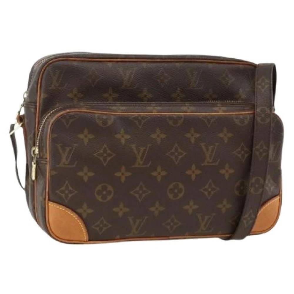 Louis Vuitton Vintage Pre-owned Monogram Canvas Skuldertaske - Vintage - Dame - Brun - ONE SIZE - Uld