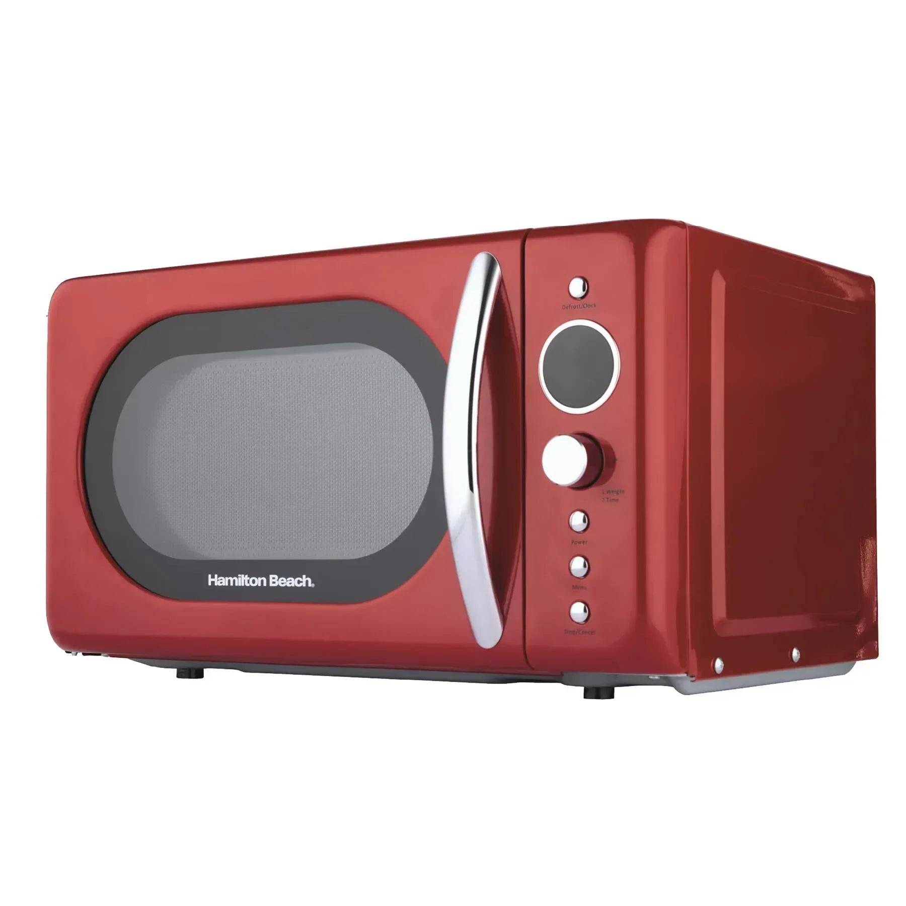 Hamilton Beach 20L Retro Microwave – Red
