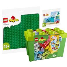 Lego DUPLO 3er Set: 10914 Deluxe Steinebox, 10980 Bauplatte in Grün & 30648 Wal