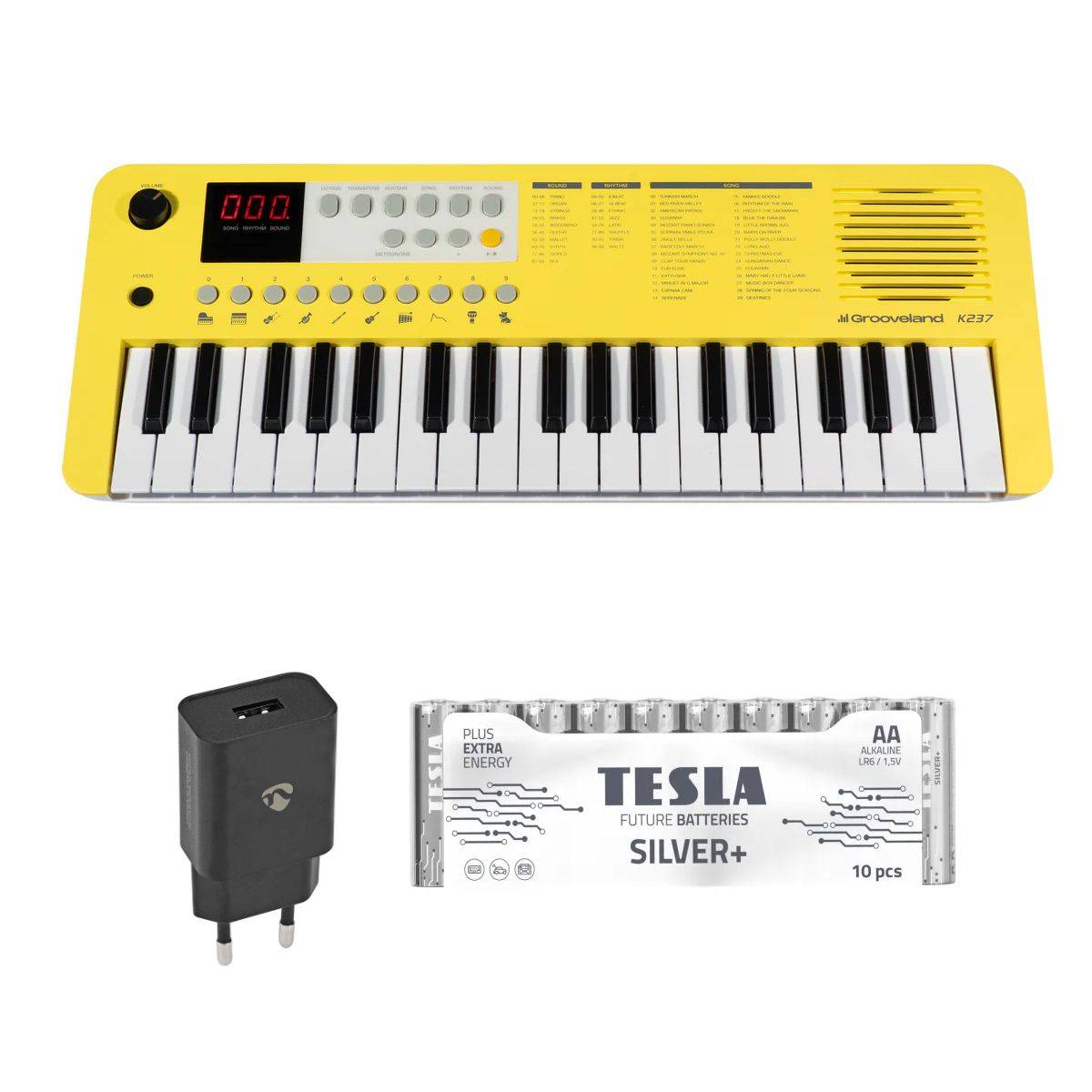 Grooveland E237 Keyboard (Soft Yellow)