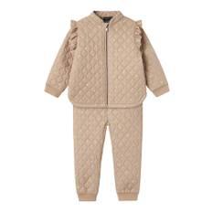 Name It Termosæt Moon Quilted set AOP Light Taupe 92 / 2 år