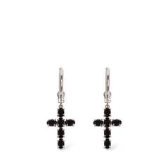Cross Hoop Earrings