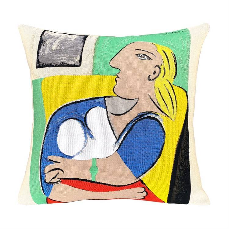 Poulin Design Picasso Kudde - Femme Dans Un Fauteuil Jaune - Exklusiv linje