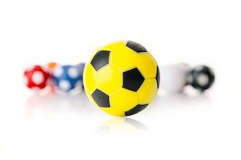 Fodbold til bordfodbold gul 35mm.