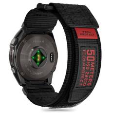 Universal Garmin 22mm QuickFit Tech-Protect Scout Pro Stof Rem - Sort