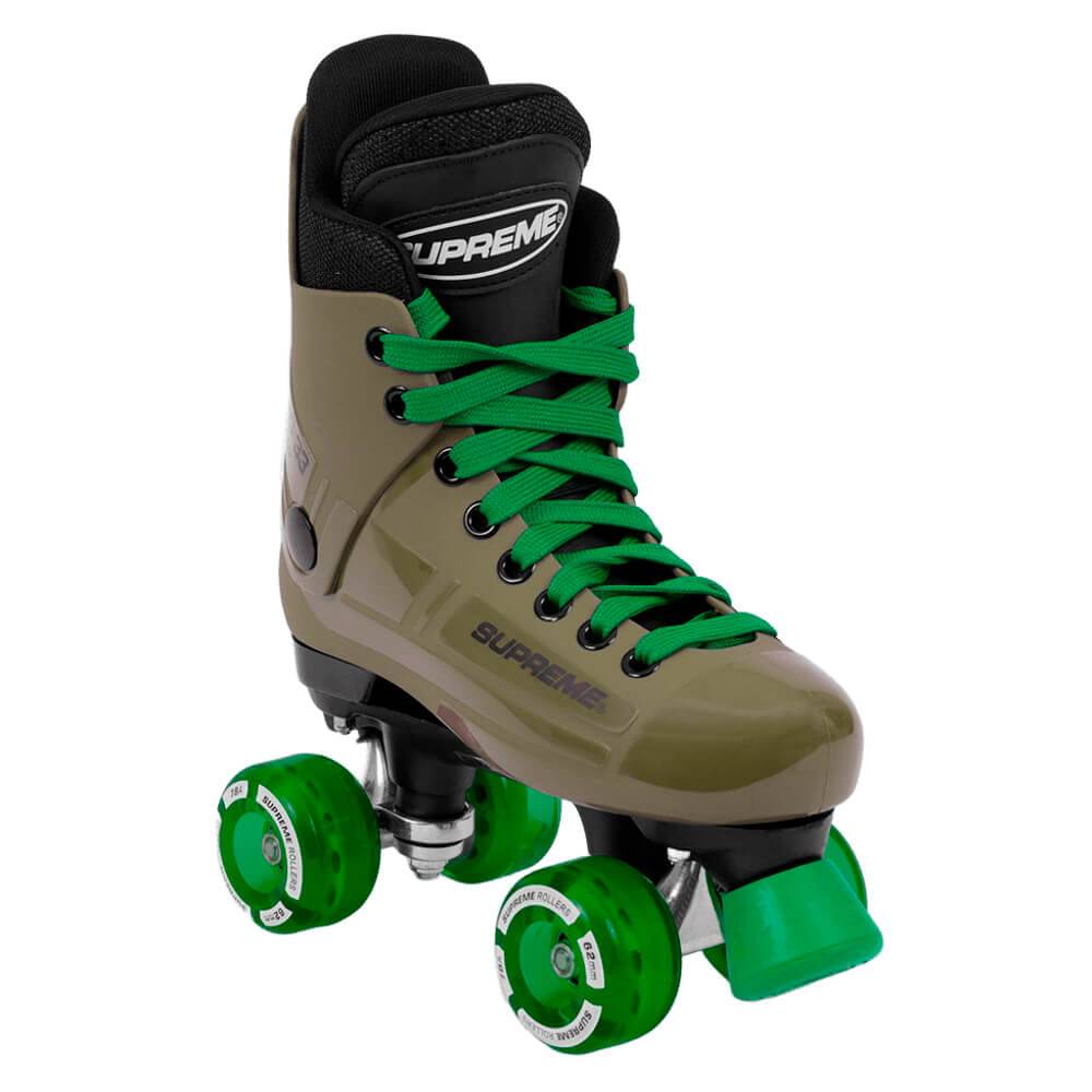 Supreme Turbo 33 Nylon Side-by-Side Rulleskøjte Oliven Grøn/Grøn