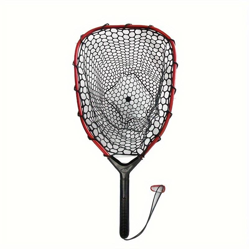 Lightweight And Portable Fly Fishing Landing Net, Aluminum Alloy Material, Silicone Mesh, Lure Aluminum Alloy Landing Net Fishing Gear, Total Length 59cm/23.22in