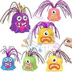 Screaming Monster Toy 2st Hårdragande Stress Relief 6 Sounds Scream Toy for vuxna Barn Söt Stress Relief Toy Rolig Scream Toy(6pc)