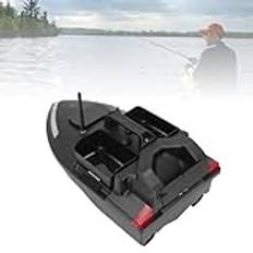 RC Bait Boat Dubbelmotor för Fiske, GPS Auto Fishing Bait Boat, Fjärrkontroll Fish Finder 500m - 2Kg Last, 3 Betestankar, Auto Return, Route Correction, Strong Seeking Light