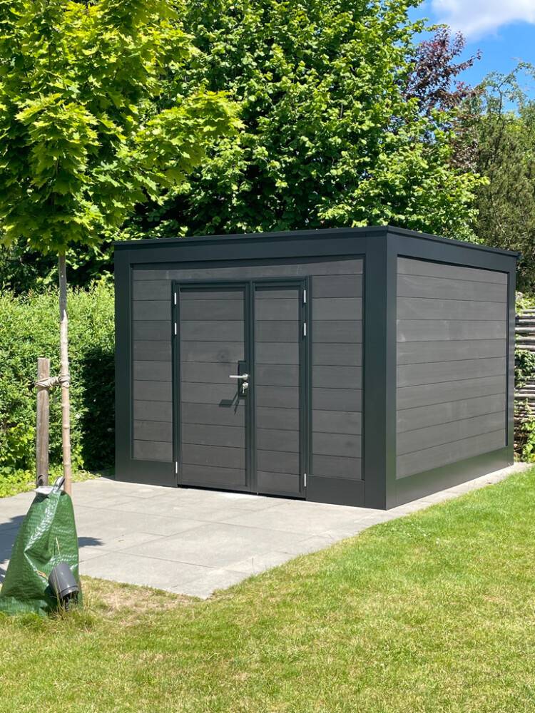 Allview redskabsrum Cubic stål/komposit grafitsort
