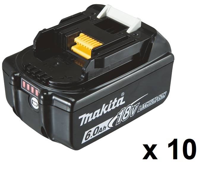 Makita BL1860B Batteri 18V 6.0Ah (10-pack)