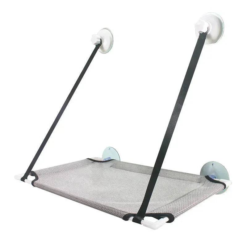 Cat Window Perch & Hammock with Strong Suction Cups - One Floor-Grey