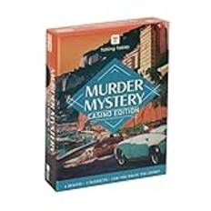 Talking Tables Murder Mystery at The Casino Game for Adults, Players 1+, 3 Murder Mystery Case File, Fun After Dinner Party, ålder 16+