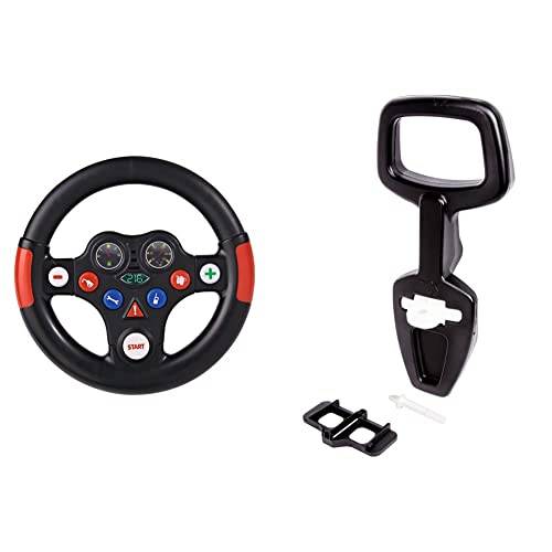 Big - Racing-Sound-Wheel - Lenkrad mit Racingsound, für Bobby Cars ab dem Baujahr 2010 & Big - Bobby Car Walker - 2-in-1 Lauflernhilfe und Rückenlehne in Einem, mit integriertem Kippschutz