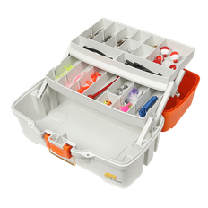 Plano Let's Fish! Two-Tray Tackle Box Inkl. 150 Stykker Fiskegrej - Orange