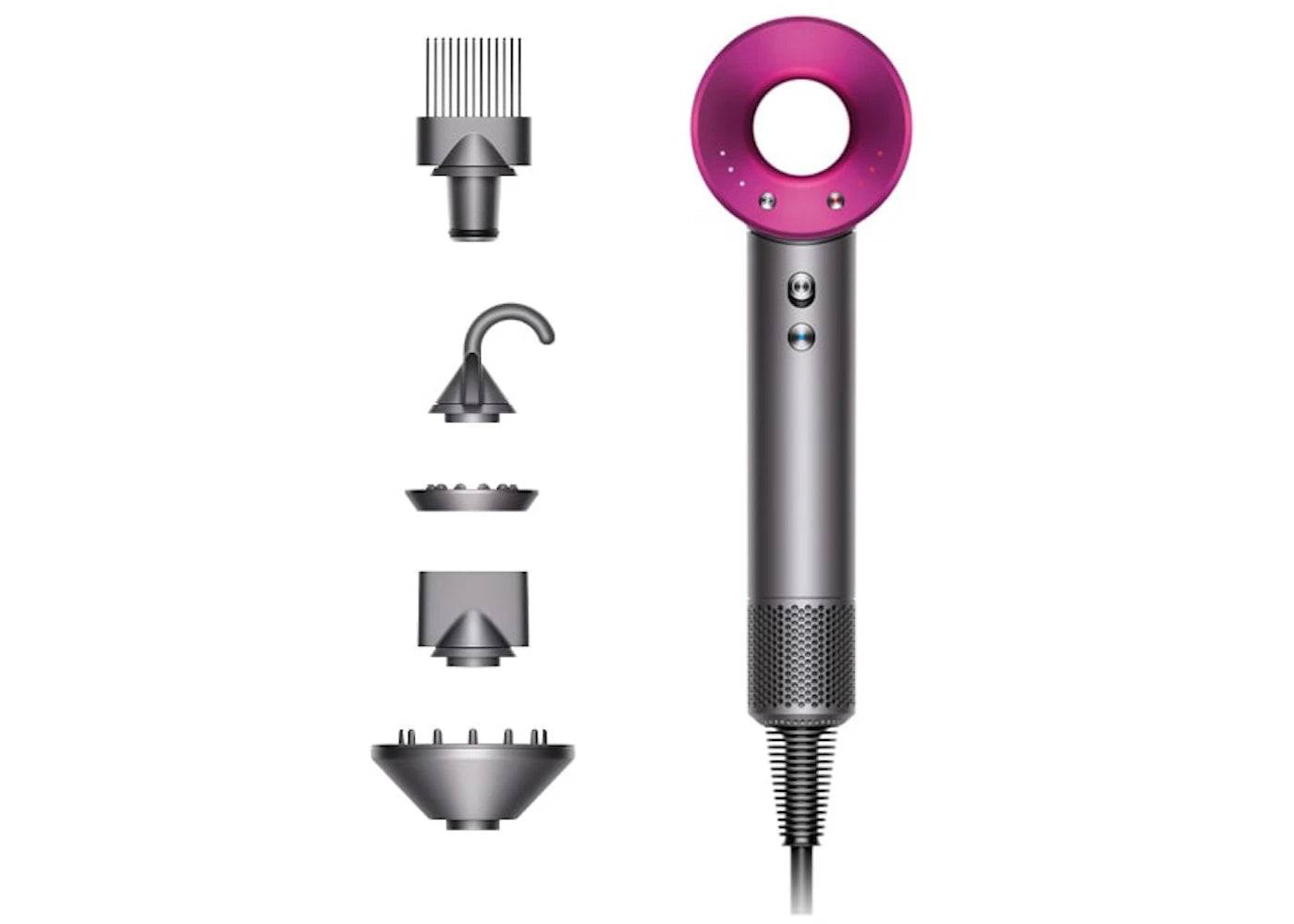 Dyson Supersonic Hair Dryer 220-240V (UK Plug) Iron/Fuchsia - One Size (One Size)
