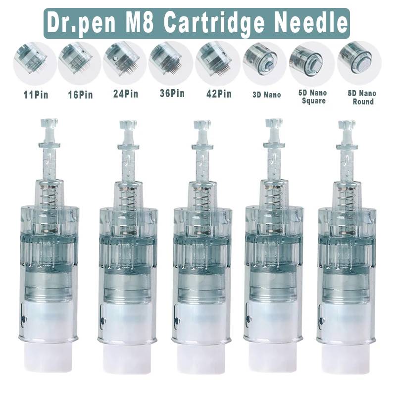 5/10/20/50/100pcs Dr.pen M8 Needle Cartridge Derma Pen Replacement ULTIMA-M8 Microneedling 11/ 16/24/ 36/ 42 Pin 5D Nano Needles