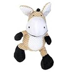 Hundleksak Crinkle Squeak,Squeaky Plush Dog Toys | Plysch Crinkle Dog Toy - Oförstörbara hundpipande leksaker för tristess för stora aggressiva tuggare