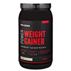 Body Attack Weight Gainer - Vanilla, 1,5 kg - 100% Masseaufbau, Kohlenhydrat-Eiweißpulver zum Muskelaufbau mit Whey-Protein, ideal für Hardgainer