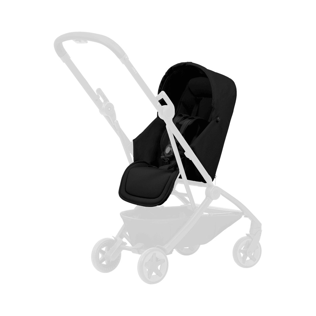 Joolz Joolz Aer2 Nest To Seat Space Black Space Black- OS Svart One Size Pojkar, Flickor