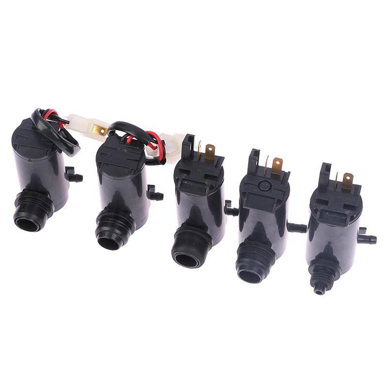 12V 24V Universell Bil Torkarblad Vindrutetorkare Torkarblad Spolarpump Vattenstråle Motor black