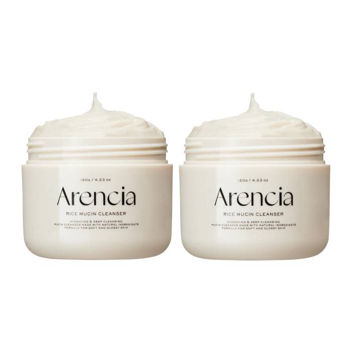 [DEAL]Arencia - Fresh Rice Mucin Cleanser - 120g (2ea) Set - black